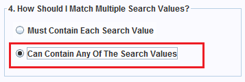 Select how many of the keyword phrases need to be found.